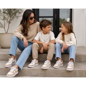 Nike Court Borough Low Youth 7 Womens 8.5 Phantom Linen White New Sneakers